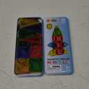 Magnetic Tiles Mini Travel Toddler Set, Magnetic Blocks Building Kids Toys & Games, Montessori Preschool Classroom Must Haves Educational Learning Sensory Toys for 3+ Year Old Boys Girls Birthday Gift (Color-5)