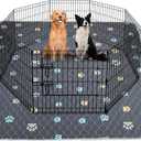 Aitmexcn Washable Puppy Dog Pee Pad, 2PCS 100% Waterproof Whelping Training Mat for Puppy/Senior Dog, Fast Drying Reusable Puppy Pads for Indoor, Outdoor and Car Travel 48'' x 48'',Gray