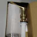 GAGALIFE Kitchen Sink Soap Dispenser Gold, Built in Soap Dispenser with 13 OZ Bottle, Refill from The Top, Liquid Dispenser for Kitchen Sink