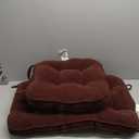 Greendale Home Fashions Hyatt Large Reversible 2-Piece Rocking Chair Cushion Set, Maroon