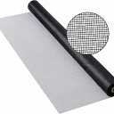 Window Screen Mesh for House Durable Fiberglass Mesh Screen Roll 60 Inch x100 Feet Door Repair Kit Easy to Install Suitable for Windows, Doors and Porches