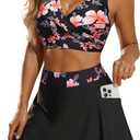 Aqua Eve Two Piece Bikini Skirt Swimsuit - 2 Piece Bathing Suits for Women High Waisted with Pockets 2026 Swimwear (Black, L)