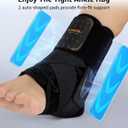 Slim-Fit Ankle Brace for Sprained Ankle, Quick Lace Up Ankle Support for Women Men with 2 Auto-Shaped Pads, Air Fabric Cool Ankle Stabilizer for Injury Recover, Running,Sports, Black, M(Ankle size:12"-13") 