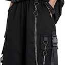 Women's Summer High Waist Cargo Shorts with Pockets Hiking Lightweight Quick Dry Short Pants (1 Black Shorts,Small)