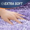 OLANLY Small Bathroom Rugs Mat 24x16, Extra Soft Absorbent Microfiber Bath Rugs, Rubber Backing, Quick Dry, Machine Washable Bath Mat for Bathroom Floor, Tub and Shower, Home Decor Accessories, Violet