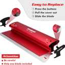 Goldblatt 16 Inch Drywall Skimming Blade, 0.3mm Stainless Steel Blade, Aluminum Body - Rigid Lightweight Drywall Knife with End Caps, Ergonomic Grip, for Mud, Repair Plaster Wall