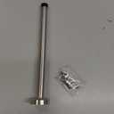 BokWin 12 Inch Wall-Mounted Door Stopper, Extra Long Door Stop, Heavy Duty Stainless Steel Door Stopper with Sound Dampening Rubber Bumper for Protects Your Walls from Damage