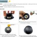 Tip-Toe Bathtub Drain Kit with Two-Hole Overflow Plate, Premium Quality Bath Tub Drain Replacement fits for All Bathtub, Universal Fine/Coarse Thread Bathtub Stopper (Matte Black)