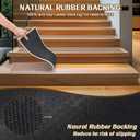 Stair Treads Non Slip, Rubber Backing Stair Treads for Wooden Steps, 15 PCS Thicken Linen Carpet Stair Runners Indoor for Kids Elders and Pets, No Residue Stair Carpet Treads, 8"x30", Beige