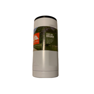 Brand New Ozark Trail Stainless Steel Insulated Slim 12-Ounce Can Holder, White