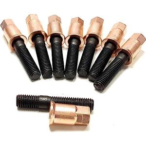 M8x45 Stud Bolt & Nut Kit for Buick Encore for Chevrolet Cruze Sonic Trax 4CYL1.4L 90500560, 8 Pieces