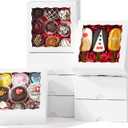 55pcs 6"x6"x2.5" Bakery Boxes with Window -Chocolate Covered Strawberries, Small Cake, Cookie, Macaron, Pie & Cakesickle Truffle Chocolate Boxes (White)