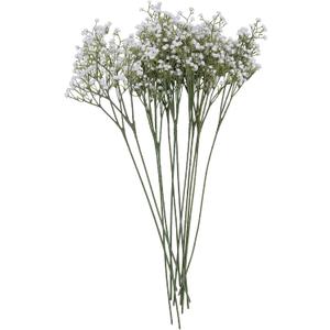 Artificial Flowers,12 pcs Silk Baby's Breath, Artificial White Plastic Flower for Home Decoration, Long Stem Fake Flowers for Wedding Decoration, DIY Bridal Flower(Milk White)
