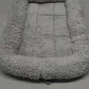 Enjoying Cat Mat Bed 10" x 15" Pet Bed with Pillow Around for Puppy Kitten Curled Sleeping Beds for Carrier/Crate Small Dog Cushion, Anti Skid Bottom, Small