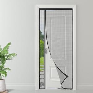 Magnetic Screen Door, Fit Door Size 38 x 82 Inch, Reversible Left Right Side Opening, Screen Size 40" x84"