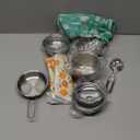 Play Pots and Pans Toys for Kids - Kitchen Playset Pretend Cookware Mini Stainless Steel Cooking Utensils Development Toys for Toddlers & Children Ages 3 Years and up