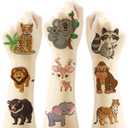 60PC Animal Temporary Tattoos Stickers,Animal Birthday Party Supplies Favors Waterproof Fake Tattoos Stickers Party Decorations School Rewards Gifts