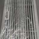 Linear Bar Air Grille 12" X 8", Aluminum Air Supply/Return Grilles,Easy Air Flow,Removable Grille/Door-HVAC Air Vent Cover,White[Outer Dimensions: 12.8"w X 8.8"h]