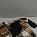 YOUNGER STAR Toddler Kids Boys Girls Flannel Hooded Plaid Shirt Button Baby Red Clothes (2-3T, Khaki Hooded Coat)