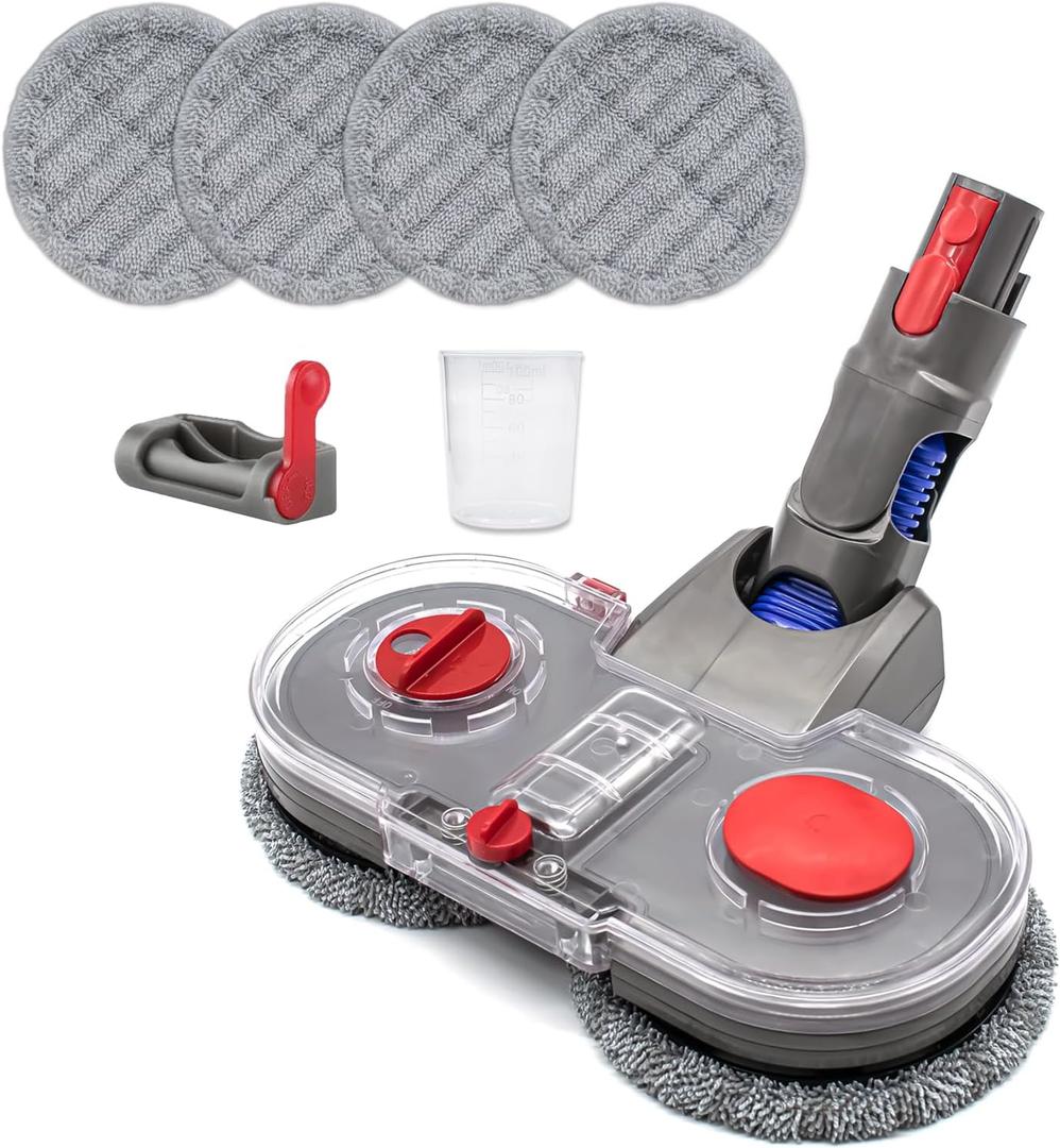 Dry and Wet Mop Cleaning Head for Dyson V7 V8 V9 V10 V11 Wireless Vacuum Cleaner Accessories Electric Cleaning mop Head,Hardwood Floor Attachment