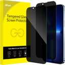 JETech Privacy Full Coverage Screen Protector for iPhone 13 Pro Max 6.7-Inch, Anti-Spy Tempered Glass Film, Edge to Edge Protection Case-Friendly, 2-Pack