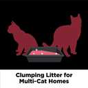 ARM & Hammer Clump & Seal Platinum Cat Litter, Multi-Cat Clumping Litter Forms Rock-Hard Clumps, Powerful Odor Eliminators with Baking Soda, 14-Day Odor Control, 18 lbs