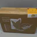 Goose Feather Down Fiber Comforter Queen Size - 100% Organic Cotton Shell All Season Duvet Insert, Medium Warmth Hotel Luxury Bedding Comforter (90x90 Inch, White) (Year-round)