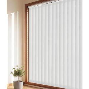 Light Filtering Vertical Blinds Replacement Slats, Easy-Cut UV Blocking & Anti-Wrinkle Polyester Fabric Vertical Blinds for Sliding Glass Doors & Windows, 82.5" x 3.5", 34 Pack, Grey