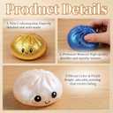 Glitter Dumpling, Glitter Dumpling Squishy with Box (Gold)