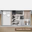 2 x OcePor Non-Adhesive Drawer and Shelf Liner 12IN x 30FT, Non Slip Cabinet and Cupboard Liner, Kitchen Cabinet Liners for Shelves,Waterproof Drawer Shelf Liners for Cabinets/Bathroom Cupboard, White