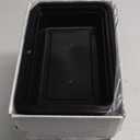 50 Pack (100-Piece) 32 oz Meal Prep Containers Reusable with Easy Open Lids, Sturdy Leakproof Food Safe, Microwave Freezer Dishwasher Safe, To Go Take Out Plastic Food Storage Pans with Lids, Black