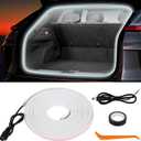 Car LED Strip Lights - Trunk Cargo Ambient Lighting, White Colors 6000K, 177.16 inches Flexible LED Light Strip, Easy Install, Waterproof, Universal Fit, for Car Trunks, SUVs, and Vans