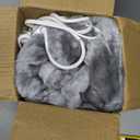 Cushious Electric Heated Blanket Throw 50''x60''Size Faux Fur Heating Blanket 10 Heating Settings, 1-8h Timer & Overheat Protection, Machine Washable, Soft Flannel and Sherpa Full Body Warmth