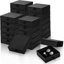 24 Pack Jewelry Gift Boxes, 3.5x3.5x1.2 Inch Cardboard Jewelry Packaging Box with Lid, Small Storage Display Case Bulk for Necklaces, Bracelets, Earrings, Jewelry Gift