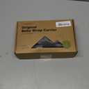 KeaBabies Baby Wrap Carrier - All in 1 Original Baby Carrier Newborn to Toddler Sling, Easy to Wear, Hands Free Bonding, Lightweight, Breathable Infant Wraps (Trendy Black) (One Size (Pack of 1))