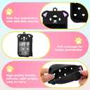 Juome Silicone Case for Touchland Hand Sanitizer Spray with Keychain & Charms, Dog Protective Holder Compatible with Touchland Power Mist & Glow Mist 1 FL Oz/30ML, Travel Cover Sleeve Accessory- Black