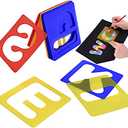 TecUnite 26 Pieces Alphabet Stencils Set Plastic Letter Stencils for Painting Learning, DIY Craft Decoration (8 x 8 Inches)