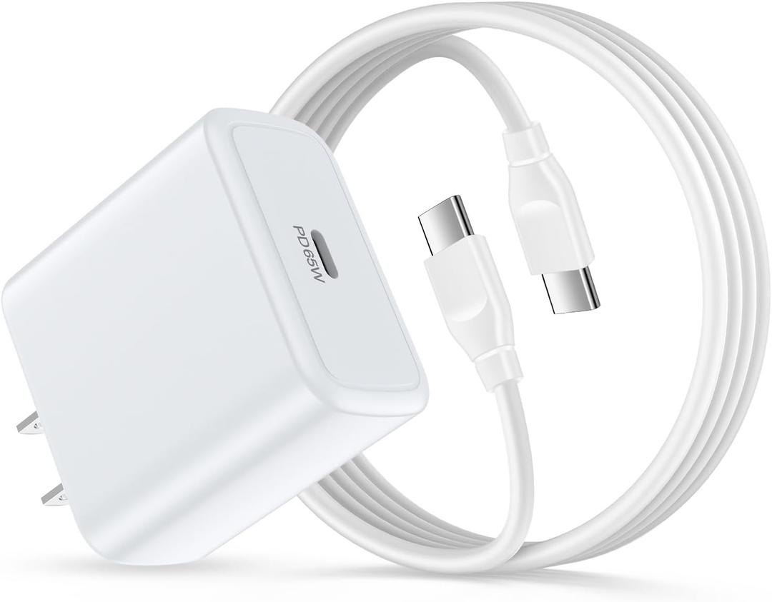 65W Super Samsung Galaxy S25 Edge Fast Charger for S26 S25 Ultra S25+ S25 S24 Ultra S24 S23 A36 A17 A16 A15 A14 A13 A54 A53 A03S S22 S20 S10,Android Phone Block & 6ft USB C Charging Cable Cord (White)