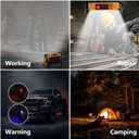 120W Solar Rechargeable Work Light, 144 LED 10000LM Portable Flood Light with Stand, IP66 Waterproof 4 Modes LED Job Site Lighting Flashlights for Mechanic Camping Fishing Car Repair