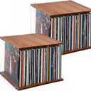 2Pcs Vinyl Record Storage Rack. Record Album Storage Bin. Holds 160200 Records. Premium Transparent Vinyl Record Stand.Also Suitable for Storing Magazines, Books, Files, Or Cds.