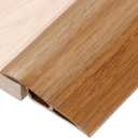 uxcell 6.56Ft x 2.8" x 0.71" Floor Transition Strip, Self Adhesive Carpet Edge Strip, Vinyl Gap Cover, Laminate Edge Trim for Uneven Surfaces from 1/2" to 9/16", Yellow Wood Grain