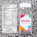 2 x Silver Pearl Sprinkles for Cake Decorating,Metallic Sprinkles for Cupcake Toppers Baking Cookie Ice Cream, Lover Birthday Celebrations Wedding Shower Party, 4.05oz