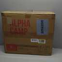 ALPHA CAMP Stadium Seat Chair for Bleachers with Back & Arm Rest (Black Grey-2pcs)