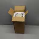 Eorbow 4 Pack Ceramic Coffee Mug Set with Rack, 16 OZ Stackable Cappuccino Cups with Metal Stand, Blue and White Porcelain Tea Mugs for Latte, Americano, Milk, Hot Cocoa, Beverages, Microwave Safe