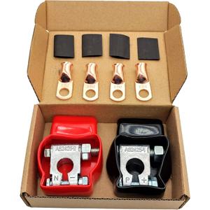 Battery Terminal Connectors,Car Battery Terminal for Marine Car Boat RV and Vehicles (1 Pair)