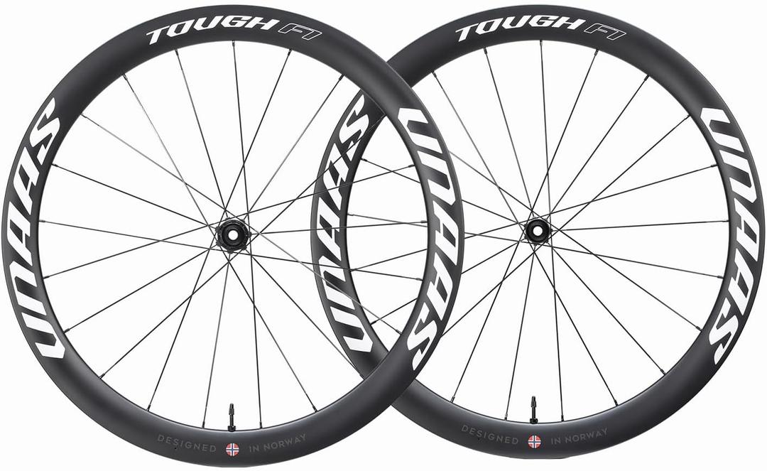 WINSPACE UNAAS Tough F Carbon Fiber Wheelset 700C Disc Brake Ultralight 50mm Depth Road Bike Wheels, Tubeless Ready.