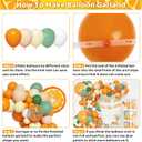 138pcs Little Cutie Baby Shower Balloon Boxes Decorations, Baby Block with Letters Orange Balloon Garland Kit A Little Cutie is On The Way Banner Willow Leaves for Fruit 1st Birthday Party Decorations