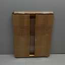 12x16 Wood Picture Frame Gold, Ornate Natural 16x12in Frame, Modern Golden 12 x 16 inch Gallery Wall Photo Poster Frame with HD Plexiglass, Horizontal Vertical Wall Mounting Display 1pcs