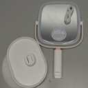 Mocado Makeup Mirror with Lights, 1X/20X Magnifying Mirror with Light, Vanity Mirror with 3 Colors Lights, Height Adjustable Lighted Makeup Mirror, Double Sided 360Rotation, Memory Function (White)