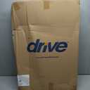 Drive Medical 10210-1 2-Button Folding Walker with Wheels, Rolling Walker, Front Wheel Walker, Lightweight Walkers for Seniors and Adults Weighing Up To 350 Pounds, Adjustable Height, Silver